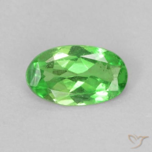 0.22ct Natürlicher hellgrün Tsavorit-Granat, Oval, VS