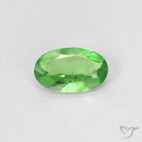 0.26ct Natürlicher Lebendiges grün Tsavorit-Granat, Oval, VVS-VS