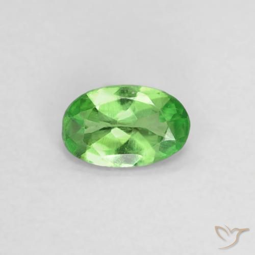 0.21ct Natürlicher hellgrün Tsavorit-Granat, Oval, VVS