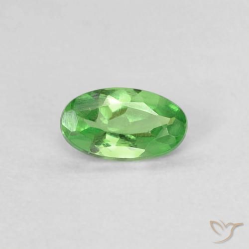 0.22ct Natürlicher Lebendiges grün Tsavorit-Granat, Oval, VVS