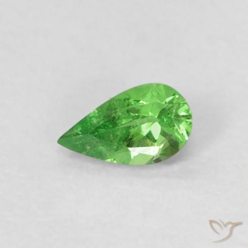 0.24ct Natürlicher Lebendiges grün Tsavorit-Granat, Birnenform, VS