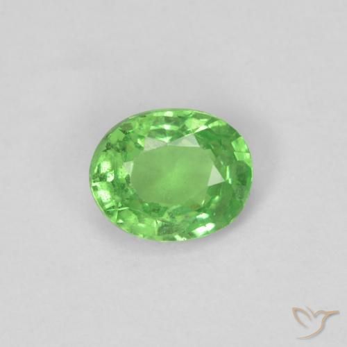 0.28ct Natürlicher Lebendiges grün Tsavorit-Granat, Oval, VS