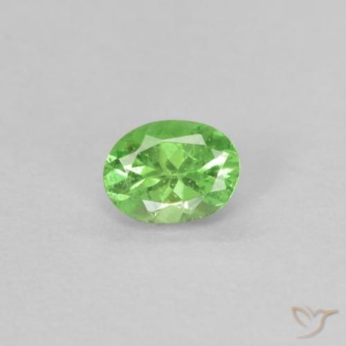 0.18ct Natürlicher Lebendiges grün Tsavorit-Granat, Oval, VS