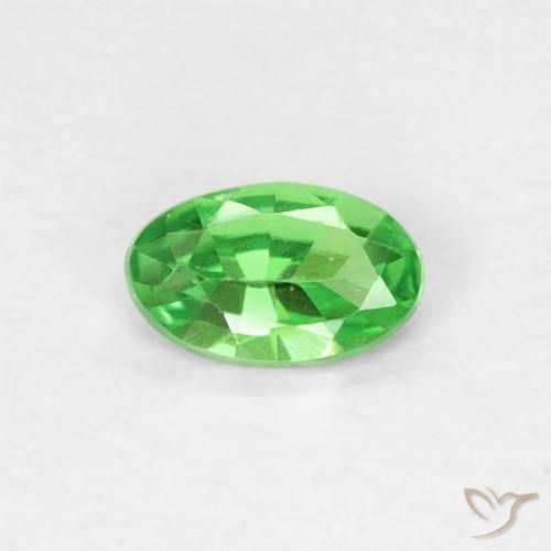 0,22 ctw natürlicher grüner Tsavorit, Oval Schliff, VVS