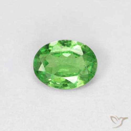 0.23ct Natürlicher Lebendiges grün Tsavorit-Granat, Oval, VS