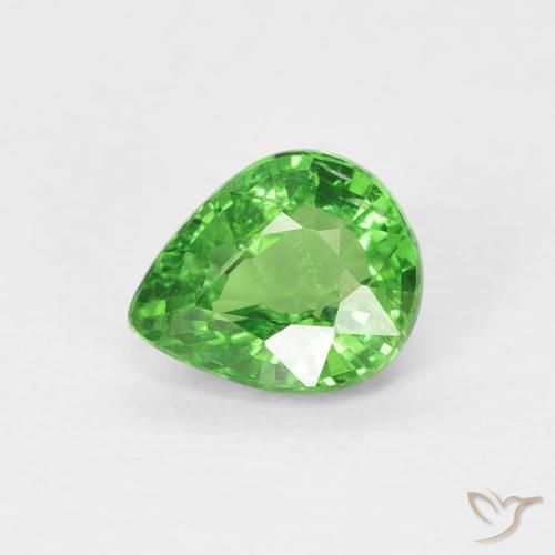 0.79ct Natürlicher Giftgrün Tsavorit-Granat, Birnenform, VS