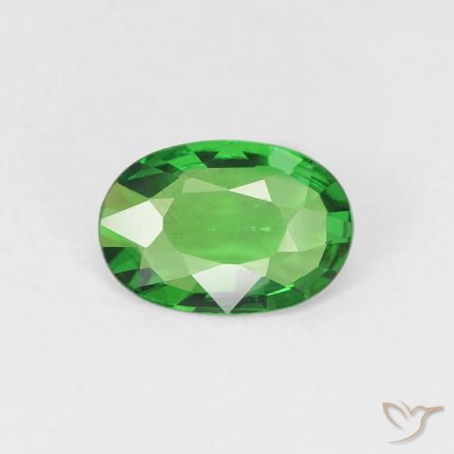 0.75ct Natürlicher Giftgrün Tsavorit-Granat, Oval, VS