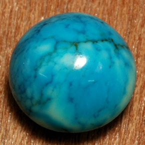 8,98 ctw natürlicher blauer Türkis, Oval Schliff, Lichtundurchlässig