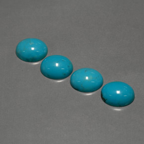  ct natürliche blauer Türkis-Edelsteine, Oval Schliff, Lichtundurchlässig