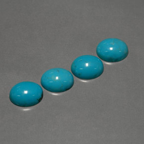  ct natürliche blauer Türkis-Edelsteine, Oval Schliff, Lichtundurchlässig