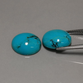  ct natürliche blauer Türkis-Edelsteine, Oval Schliff, Lichtundurchlässig