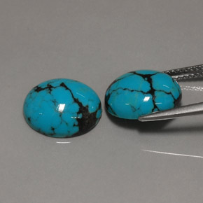  ct natürliche blauer Türkis-Edelsteine, Oval Schliff, Lichtundurchlässig