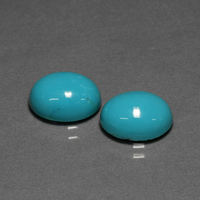  ct natürliche blauer Türkis-Edelsteine, Oval Schliff, Lichtundurchlässig