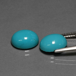  ct natürliche blauer Türkis-Edelsteine, Oval Schliff, Lichtundurchlässig