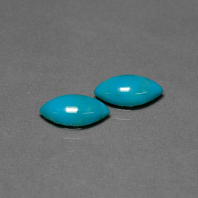  ct natürliche blauer Türkis-Edelsteine, Marquise, Lichtundurchlässig