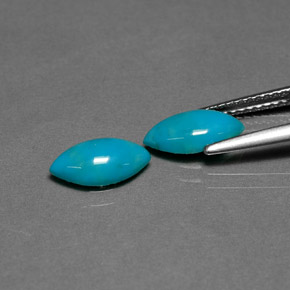  ct natürliche blauer Türkis-Edelsteine, Marquise, Lichtundurchlässig