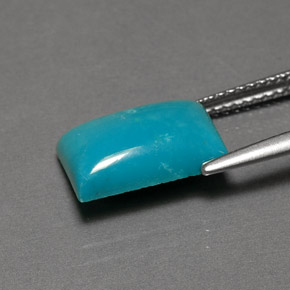 9,17 ctw natürlicher Blau Türkis, Baguette, Lichtundurchlässig