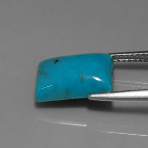 3,22 ctw natürlicher blauer Türkis, Baguette, Lichtundurchlässig