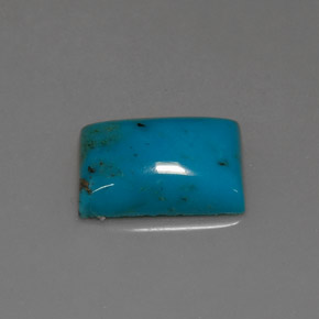 3,38 ctw natürlicher blauer Türkis, Baguette, Lichtundurchlässig
