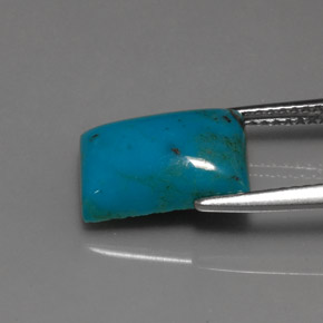 3,38 ctw natürlicher blauer Türkis, Baguette, Lichtundurchlässig