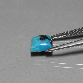 1,84 ctw natürlicher blauer Türkis, Quadrat, Lichtundurchlässig