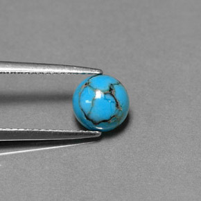 9,17 ctw natürlicher Blau-grün Türkis, Rund Schliff, Lichtundurchlässig