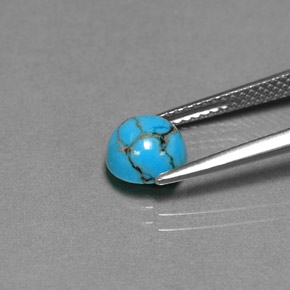 9,17 ctw natürlicher Blau-grün Türkis, Rund Schliff, Lichtundurchlässig