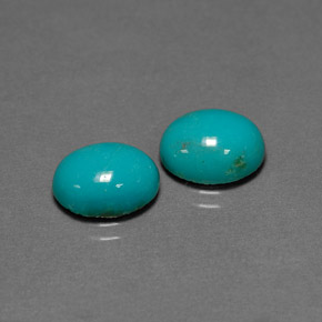  ct natürliche grüner Türkis-Edelsteine, Oval Schliff, Lichtundurchlässig