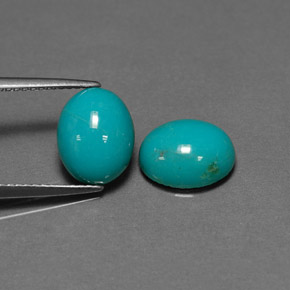  ct natürliche grüner Türkis-Edelsteine, Oval Schliff, Lichtundurchlässig