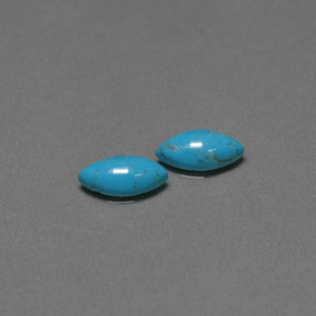  ct natürliche blauer Türkis-Edelsteine, Marquise, Lichtundurchlässig