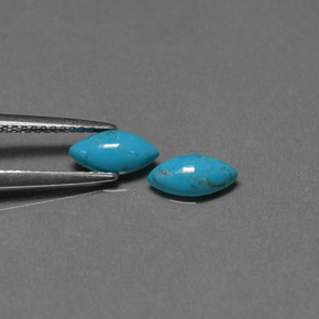  ct natürliche blauer Türkis-Edelsteine, Marquise, Lichtundurchlässig