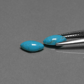  ct natürliche blauer Türkis-Edelsteine, Marquise, Lichtundurchlässig