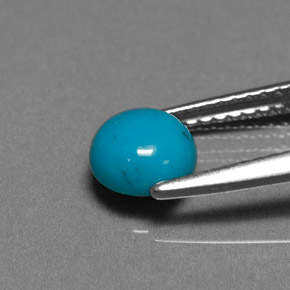 0,81 ctw natürlicher Blau Türkis, Rundschliff, Lichtundurchlässig