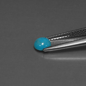 9,17 ctw natürlicher Blau Türkis, Rund Schliff, Lichtundurchlässig