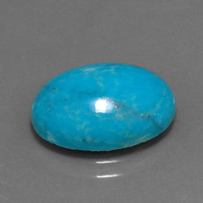 4,33 ctw natürlicher blauer Türkis, Oval Schliff, Lichtundurchlässig