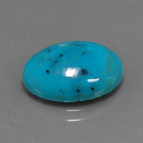 4,22 ctw natürlicher blauer Türkis, Oval Schliff, Lichtundurchlässig