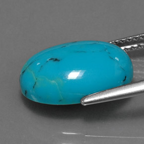 9,17 ctw natürlicher Blau Türkis, Oval Schliff, Lichtundurchlässig