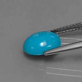 9,17 ctw natürlicher Blau Türkis, Oval Schliff, Lichtundurchlässig