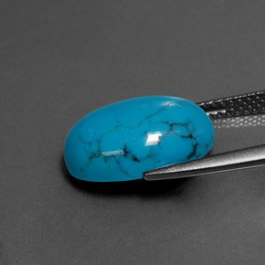 9,17 ctw natürlicher Blau Türkis, Oval Schliff, Lichtundurchlässig