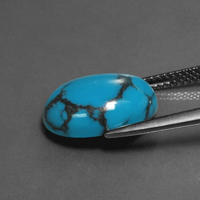 9,17 ctw natürlicher Blau Türkis, Oval Schliff, Lichtundurchlässig