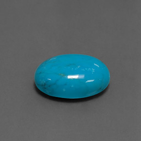 4,10 ctw natürlicher blauer Türkis, Oval Schliff, Lichtundurchlässig