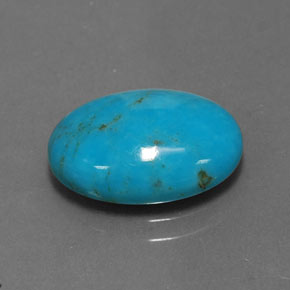 3,96 ctw natürlicher blauer Türkis, Oval Schliff, Lichtundurchlässig