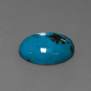 4,48 ctw natürlicher blauer Türkis, Oval Schliff, Lichtundurchlässig