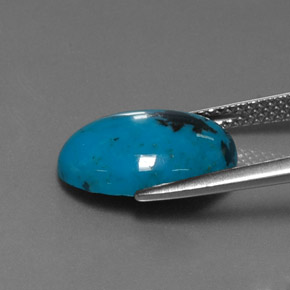 4,48 ctw natürlicher blauer Türkis, Oval Schliff, Lichtundurchlässig