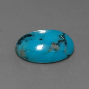 4,33 ctw natürlicher blauer Türkis, Oval Schliff, Lichtundurchlässig