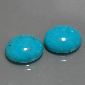  ct natürliche blauer Türkis-Edelsteine, Oval Schliff, Lichtundurchlässig