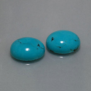  ct natürliche blauer Türkis-Edelsteine, Oval Schliff, Lichtundurchlässig