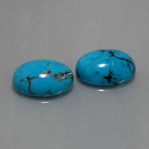  ct natürliche blauer Türkis-Edelsteine, Oval Schliff, Lichtundurchlässig