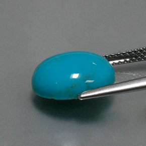 9,17 ctw natürlicher Blau Türkis, Oval Schliff, Lichtundurchlässig