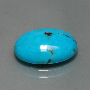 4,22 ctw natürlicher blauer Türkis, Oval Schliff, Lichtundurchlässig
